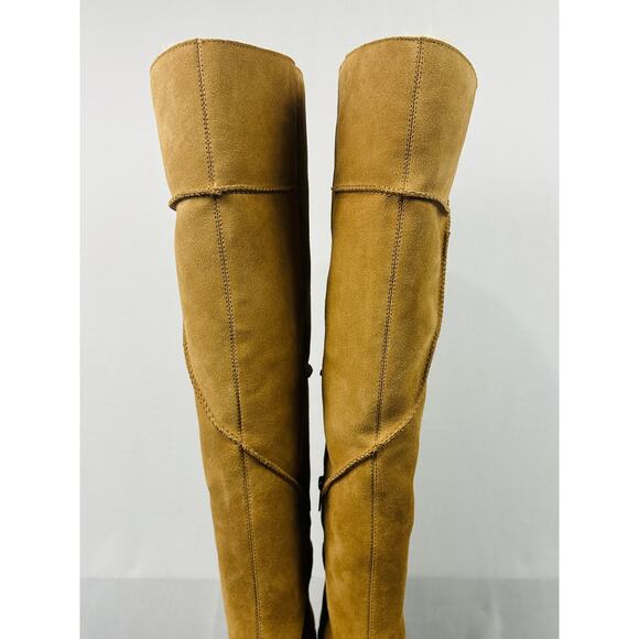 UGG Women's New Heights Platform Xtra Chestnut Shearling Boots 1157911 Size 9 - Picture 3 of 11